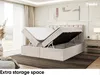 MEBLINI Boxspringbett mit Bettkasten - Gepolstert Produktbild-Vorschau 5