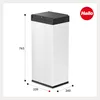 Hailo Big-Box Swing XL 8602310 poubelle 52 L blanc noir Voir les images du produit 5