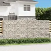 Gabionen mit Hochbogen 6 Stk. 400x30x180/200cm Verzinktes Produktbild-Vorschau 2