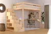 Letto a soppalco in legno con ripiano per scale Sylvia - Anteprima dell’immagine prodotto 2