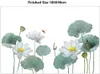 Wandtattoo Wandaufkleber Lotus Weiß Weiss Blumen Produktbild-Vorschau 4