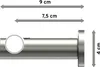 Interdeco Gardinenstange / Vorhangstange Schwarz / Produktbild-Vorschau 2