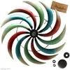 Windrad Gartendeko Metall Blüte gegenläufig 186 cm Produktbild-Vorschau 4
