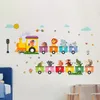 GKA Wandtattoo für Kinder GK83 Zug mit 10 Waggons Zahlen Produktbild-Vorschau 2