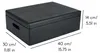 Creative Deco XL Zwarte Houten Doos met Deksel Opbergdoos, Productafbeelding-voorbeeld 3