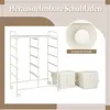 Pojízdný úložný vozík s 10 zásuvkami, bílý, mobilní Náhled obrázku produktu 5