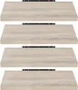 EUGAD 4er Set Wandregal Hängeregal Holz Board, Sonoma Produktbild-Vorschau 1