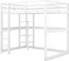 okwish Kinderbett 140 X 200 cm Hochbett Bettgestell mit Produktbild-Vorschau 8