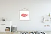 MuchoWow® Textilposter Pastell - Fisch - Rosa 60x60 cm mit Produktbild-Vorschau 2