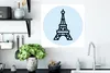 MuchoWow® Poster Paris - Eiffelturm - Blau 50x50 cm - Produktbild-Vorschau 3
