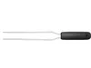 A black handled fork with two silver prongs against a white background. Produktbild-Vorschau