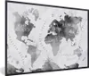 MuchoWow® MuchoWow® Gerahmtes Poster Weltkarte - Schwarz - Produktbild-Vorschau 1