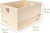 Creative Deco Große Holzkiste Obstkiste Korb | 40x30x23cm Produktbild-Vorschau 2