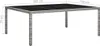 vidaXL Garten-Esstisch Grau 200x150x74 cm Poly Rattan Produktbild-Vorschau 4