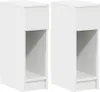Two white bedside tables with a drawer and an open shelf. Náhľad obrázku produktu