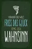 vianmo Holzschild 18x12 cm Glück vergiss Welt atme Wahnsinn Produktbild-Vorschau 1