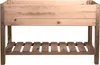 mgc24 Hochbeet Massiv L 118x40x78cm Kiefernholz dunkelbraun Produktbild-Vorschau 1