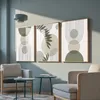 Omgoods – Set aus 3 Salbeigrün-Wanddekorationen – Moderne Produktbild-Vorschau 5