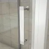 U-kabine 80x185cm Drehtür mit 80x80x185cm Seitenwand 5mm Produktbild-Vorschau 6