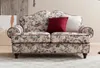 Sofa 2-Sitzer "Elita" in creme Landhaus Blumen Design Couch Produktbild-Vorschau 2