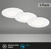 LED Einbauleuchte 3er Set 4000K Ø8,5cm 8W IP44 Kunststoff Produktbild-Vorschau 2