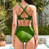 Mooncore Bikini Damen Push-Up Grün Verstellbar Produktbild-Vorschau 6