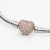 Bransoletka Pandora z zapięciem pavé heart 586292CZ-17 Podgląd zdjęcia produktu 3