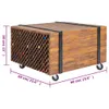 Beistelltisch Teak 60x60x38 cm Produktbild-Vorschau 8