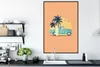 MuchoWow® MuchoWow® Gerahmtes Poster Auto - Palme - Produktbild-Vorschau 3