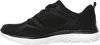 Side view of a black Skechers sports shoe with a white sole against a white background. Produktbild-Vorschau