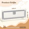 Izrielar Barierka do łóżka dziecięcego 180 cm Wysuwana Podgląd zdjęcia produktu 2