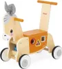 Janod Lauflernwagen Esel - Holz Schiebewagen mit Formenbox Produktbild-Vorschau 7