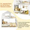 Letto a castello, letto a soppalco, lettino 90x200 cm con Anteprima dell’immagine prodotto 3