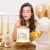 Tortenverzierer, goldene Krone mit Kristallen, 10 cm Produktbild-Vorschau 3