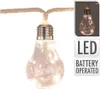 30 LED světelný řetěz s motivem žárovky na jutové šňůře Náhled obrázku produktu 11