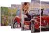 Bild auf Leinwand - Leinwandbild - frau modern - 150x100cm Produktbild-Vorschau 1