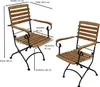 DEGAMO Gartenstuhl Teakstuhl Klappsessel JAKARTA mit Produktbild-Vorschau 4