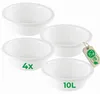 Novaliv 4x Spülschüssel Rund 10L, D40 cm, Weiß, BPA-frei & Produktbild-Vorschau 1