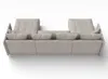 AX LIVING Canapé panoramique beige Veliro canapé en u 353 Voir les images du produit 4