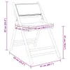 3-tlg. Bistro-Set Klappbar mit Kissen Bambus Produktbild-Vorschau 11