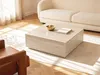 Couchtisch mit 2 Schubladen - MDF - Travertin-Optik Beige - Produktbild-Vorschau 2