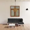 vidaXL 5-tlg. Garten-Lounge-Set mit Kissen Kiefer Produktbild-Vorschau 2