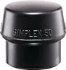 Schonhammerkopf SIMPLEX Kopf-Ø 50mm Gum.schwarz Produktbild-Vorschau 1