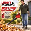 Aku foukač listí 21V Brushless, 2×4,0Ah baterie, 320 km/h, Náhled obrázku produktu 7
