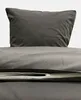 4 tlg Uni Bettwäsche 135x200 Anthrazit Einfarbig Renforce Produktbild-Vorschau 3