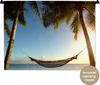 MuchoWow® Wandteppich Wandbehang Strand - Hängematte - Produktbild-Vorschau 1