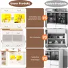 Rozkładany stół barowy Sweiko z miejscem do przechowywania Podgląd zdjęcia produktu 8