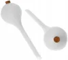 Two white watering globes with cork stoppers are shown against a white background. Anteprima dell’immagine prodotto