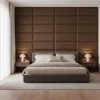 Komvortowy | Polsterpaneel | Wandkissen Velours Braun 30x60 Produktbild-Vorschau 3
