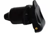 A black trailer socket is shown against a white background. Podgląd zdjęcia produktu